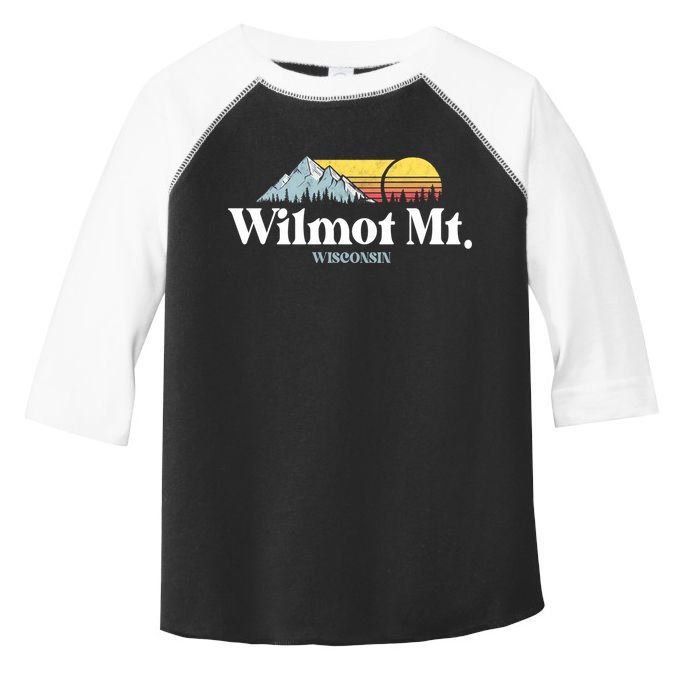 Wilmot Mountain Wisconsin Ski Trip Snowboarding Slopes Cute Gift Toddler Fine Jersey T-Shirt