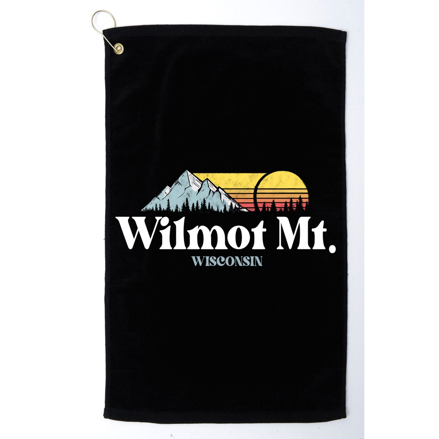 Wilmot Mountain Wisconsin Ski Trip Snowboarding Slopes Cute Gift Golf Towel
