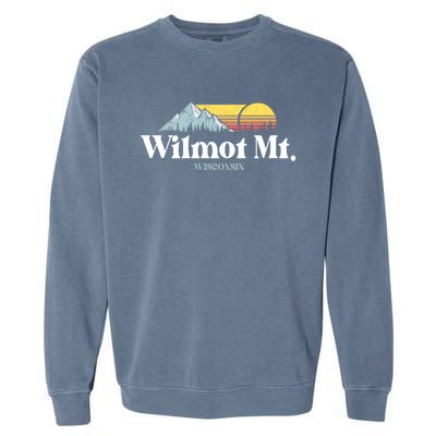 Wilmot Mountain Wisconsin Ski Trip Snowboarding Slopes Cute Gift Garment-Dyed Sweatshirt