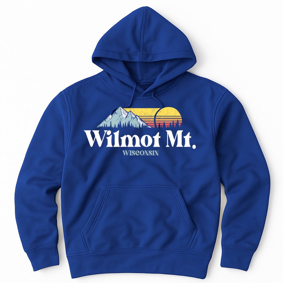 Wilmot Mountain Wisconsin Ski Trip Snowboarding Slopes Cute Gift Hoodie