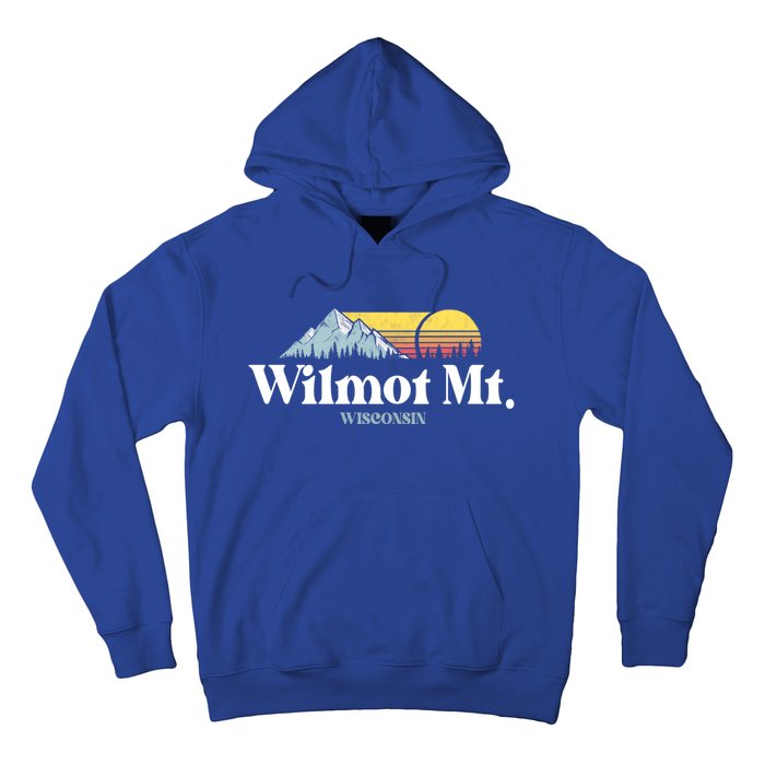 Wilmot Mountain Wisconsin Ski Trip Snowboarding Slopes Cute Gift Hoodie