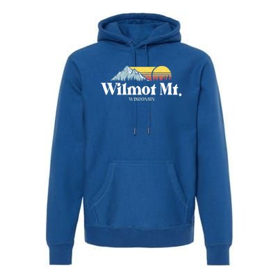 Wilmot Mountain Wisconsin Ski Trip Snowboarding Slopes Cute Gift Premium Hoodie