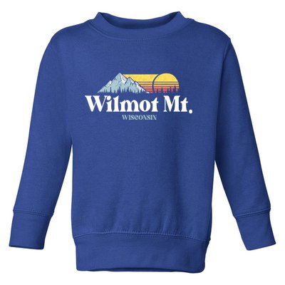 Wilmot Mountain Wisconsin Ski Trip Snowboarding Slopes Cute Gift Toddler Sweatshirt