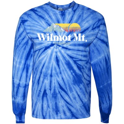 Wilmot Mountain Wisconsin Ski Trip Snowboarding Slopes Cute Gift Tie-Dye Long Sleeve Shirt