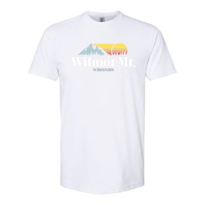 Wilmot Mountain Wisconsin Ski Trip Snowboarding Slopes Cute Gift Softstyle CVC T-Shirt