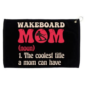 Wakeboard Mom Water Surfing Boating Skiing Wakeboarding Gift Grommeted Golf Towel