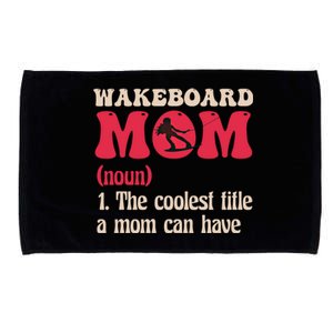 Wakeboard Mom Water Surfing Boating Skiing Wakeboarding Gift Microfiber Hand Towel