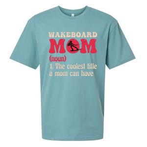 Wakeboard Mom Water Surfing Boating Skiing Wakeboarding Gift Sueded Cloud Jersey T-Shirt