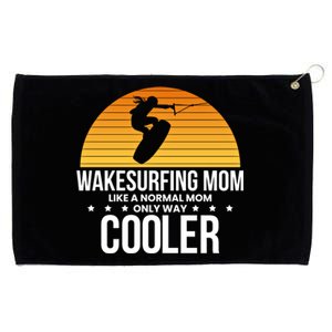 Wakesurf Mom Wakeboard Wakeboarding Wakeboarder Surfing Funny Gift Grommeted Golf Towel