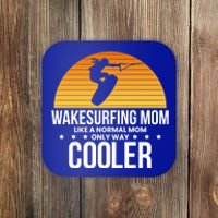 Wakesurf Mom Wakeboard Wakeboarding Wakeboarder Surfing Gift Coaster