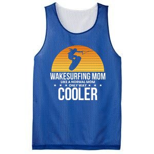 Wakesurf Mom Wakeboard Wakeboarding Wakeboarder Surfing Gift Mesh Reversible Basketball Jersey Tank