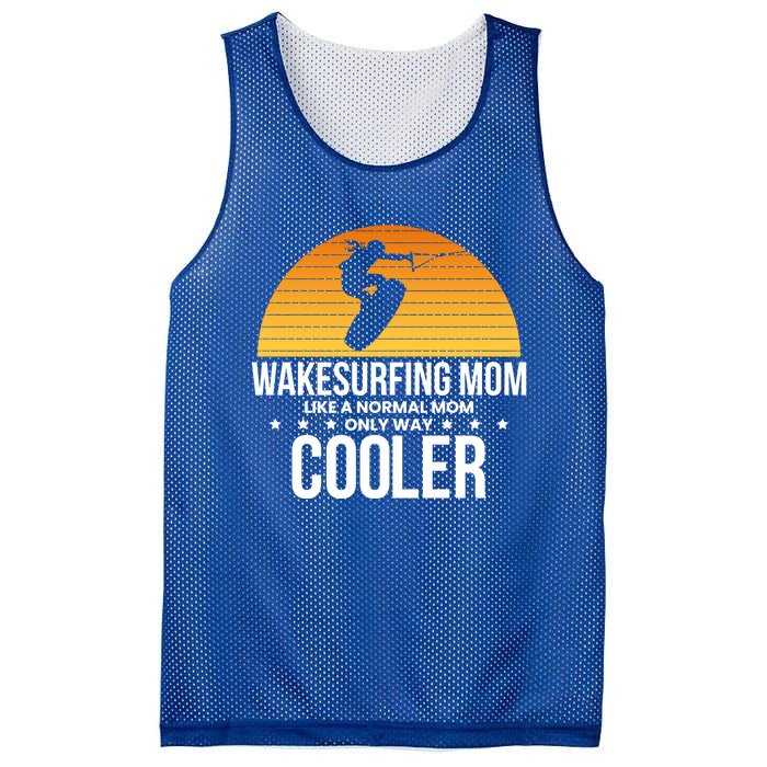 Wakesurf Mom Wakeboard Wakeboarding Wakeboarder Surfing Gift Mesh Reversible Basketball Jersey Tank