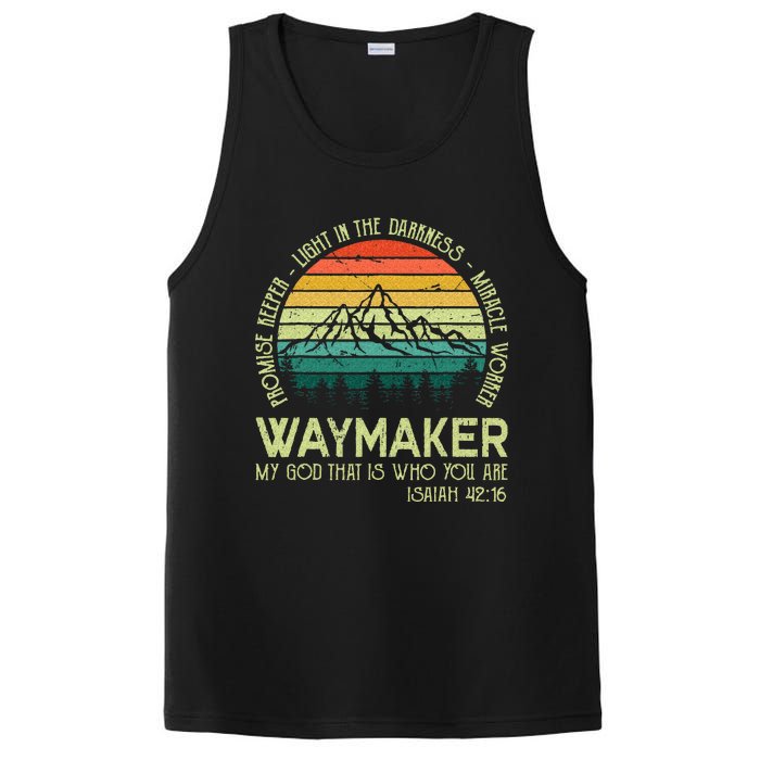 Waymaker Miracle Worker Promise Keeper Christian Apparel PosiCharge Competitor Tank