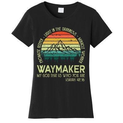 Waymaker Miracle Worker Promise Keeper Christian Apparel Women's T-Shirt