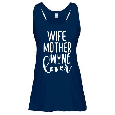 Wife Mother Wine Lover Ladies Essential Flowy Tank