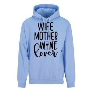 Wife Mother Wine Lover Unisex Surf Hoodie