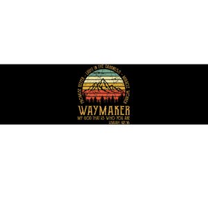 Waymaker Miracle Worker Promise Keeper Christian Bumper Sticker