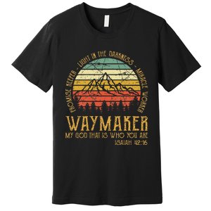 Waymaker Miracle Worker Promise Keeper Christian Premium T-Shirt