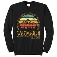 Waymaker Miracle Worker Promise Keeper Christian Tall Sweatshirt