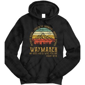 Waymaker Miracle Worker Promise Keeper Christian Tie Dye Hoodie