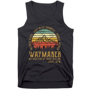 Waymaker Miracle Worker Promise Keeper Christian Tank Top