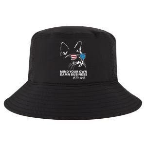 Walz Mind Your Own Damn Business Harris Waltz Cat Lady Cool Comfort Performance Bucket Hat