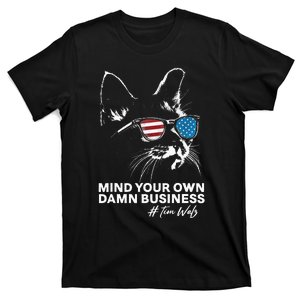 Walz Mind Your Own Damn Business Harris Waltz Cat Lady T-Shirt