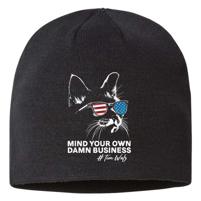 Walz Mind Your Own Damn Business Harris Waltz Cat Lady Sustainable Beanie