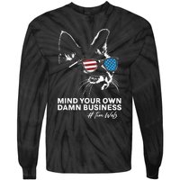 Walz Mind Your Own Damn Business Harris Waltz Cat Lady Tie-Dye Long Sleeve Shirt