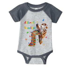 What Makes You Different Giraffe Mom Autism Infant Baby Jersey Bodysuit