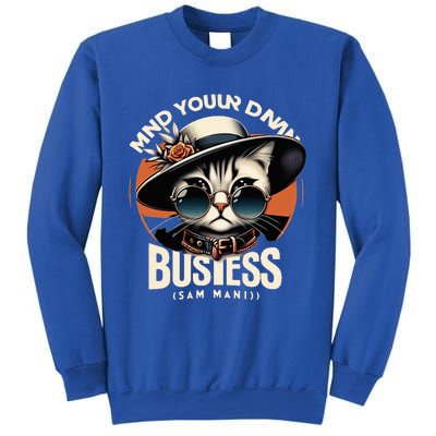 Walz Mind Your Own Damn Business Harris Waltz Cat Lady Sweatshirt