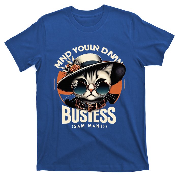 Walz Mind Your Own Damn Business Harris Waltz Cat Lady T-Shirt