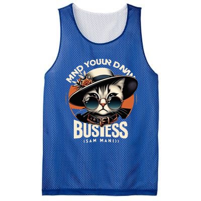 Walz Mind Your Own Damn Business Harris Waltz Cat Lady Mesh Reversible Basketball Jersey Tank