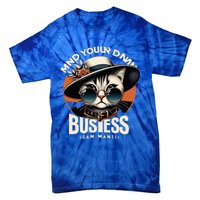 Walz Mind Your Own Damn Business Harris Waltz Cat Lady Tie-Dye T-Shirt