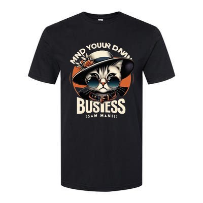 Walz Mind Your Own Damn Business Harris Waltz Cat Lady Softstyle CVC T-Shirt