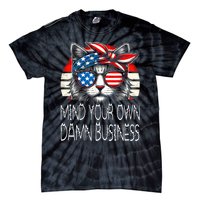 Walz Mind Your Own Damn Business Harris Waltz Cat Lady Tie-Dye T-Shirt