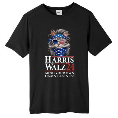 Walz Mind Your Own Damn Business Harris Waltz Cat Lady Tall Fusion ChromaSoft Performance T-Shirt