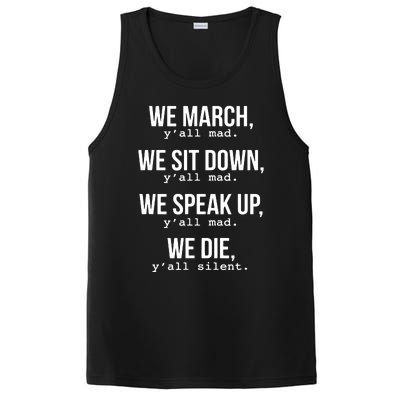 We March, Y'all Mad Civil Rights PosiCharge Competitor Tank