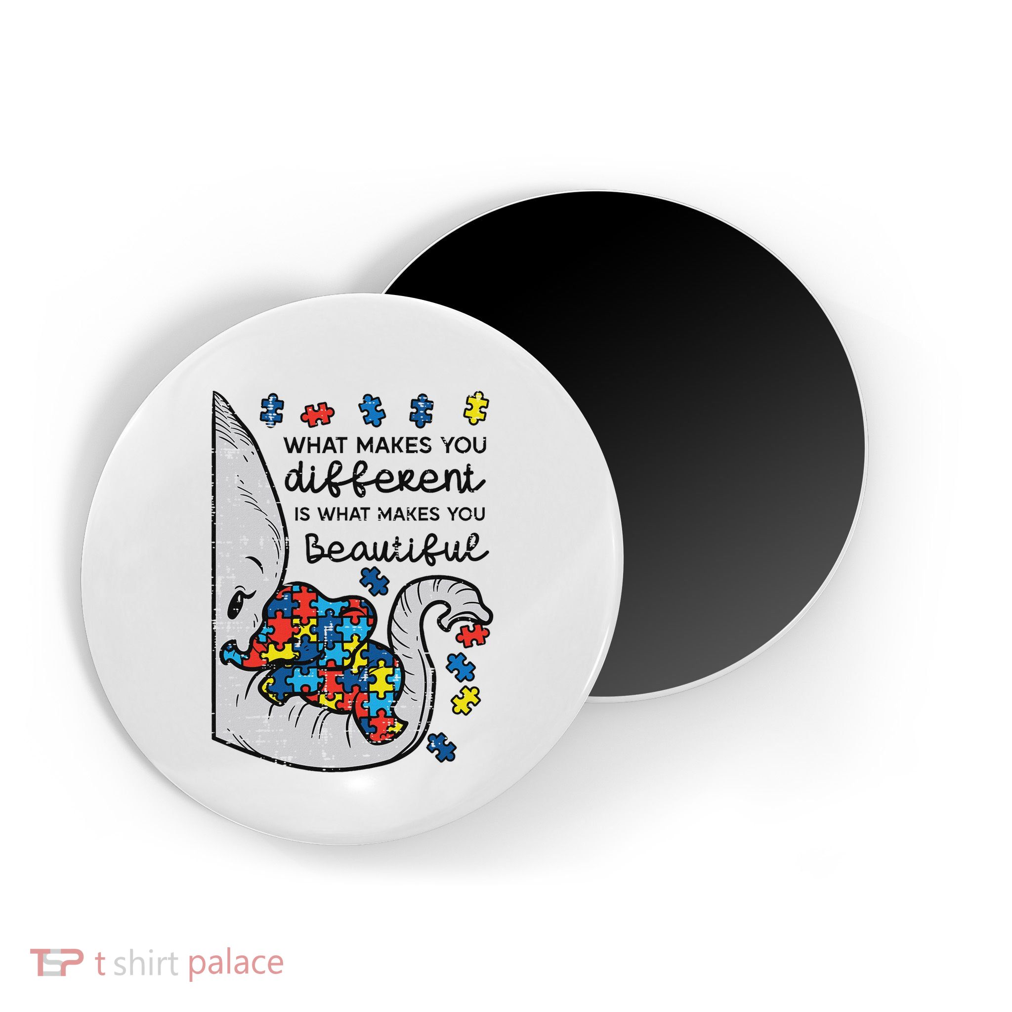 What Makes You Different Beautiful Elephant Autism Awareness Magnet