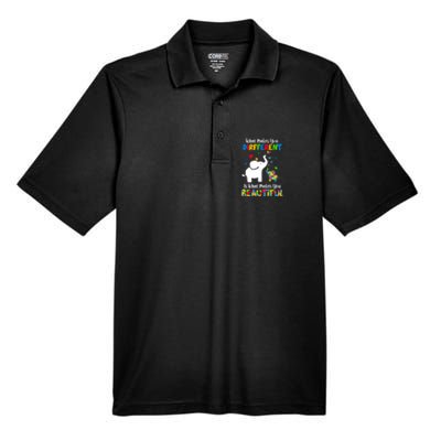 What Makes You Different Autism Child Elephant Mom Awareness Men's Origin Performance Pique Polo