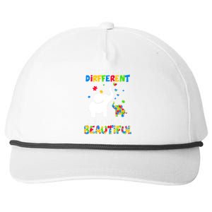 What Makes You Different Autism Child Elephant Mom Awareness Snapback Five-Panel Rope Hat