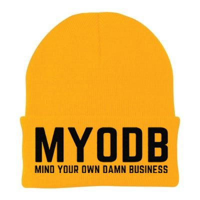 Walz Mind Your Own Damn Business Harris Waltz Cat Lady Knit Cap Winter Beanie