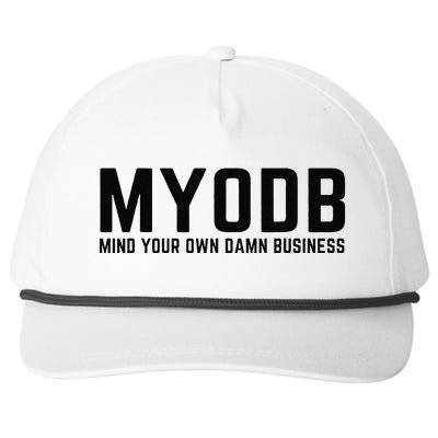 Walz Mind Your Own Damn Business Harris Waltz Cat Lady Snapback Five-Panel Rope Hat