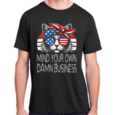 Walz Mind Your Own Damn Business Harris Waltz Cat Lady Adult ChromaSoft Performance T-Shirt