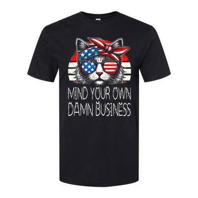 Walz Mind Your Own Damn Business Harris Waltz Cat Lady Softstyle CVC T-Shirt