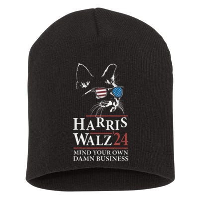 Walz Mind Your Own Damn Business Harris Waltz Cat Lady Short Acrylic Beanie