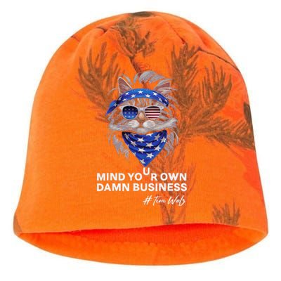 Walz Mind Your Own Damn Business Harris Waltz Cat Lady Kati - Camo Knit Beanie