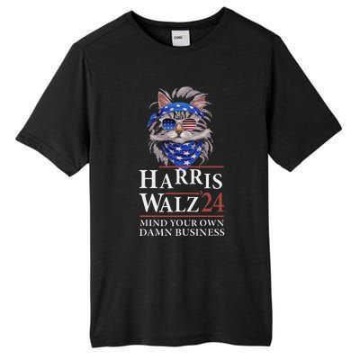 Walz Mind Your Own Damn Business Harris Waltz Cat Lady Tall Fusion ChromaSoft Performance T-Shirt