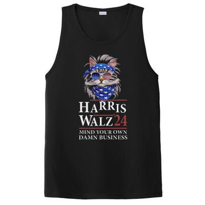 Walz Mind Your Own Damn Business Harris Waltz Cat Lady PosiCharge Competitor Tank