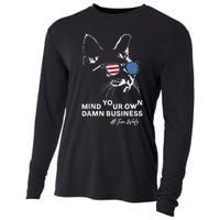 Walz Mind Your Own Damn Business Harris Waltz Cat Lady Cooling Performance Long Sleeve Crew